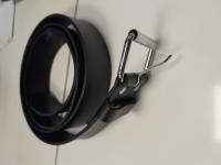 CS943/2024 BLACK LEATHER BELT BRAND HM